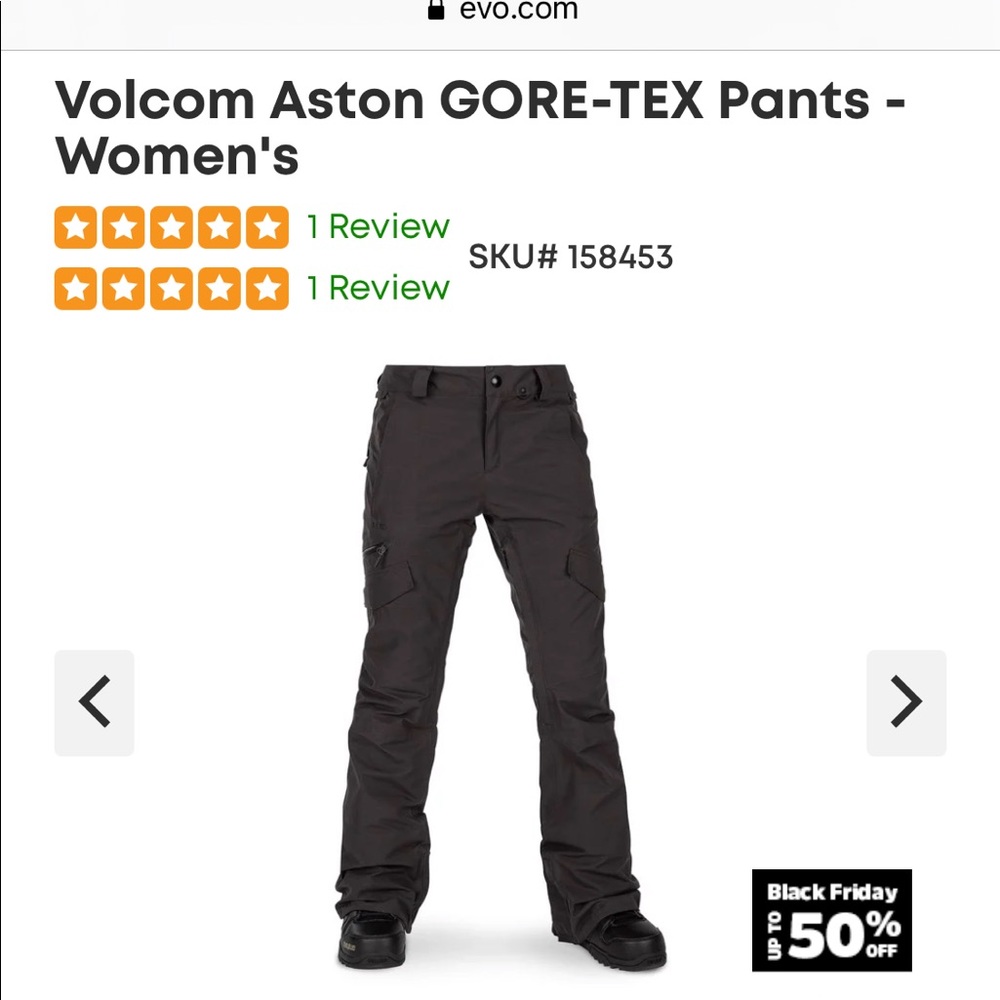 SOLD VOLCOM GORE-TEX Women’s Ski Snowboard pants Small
